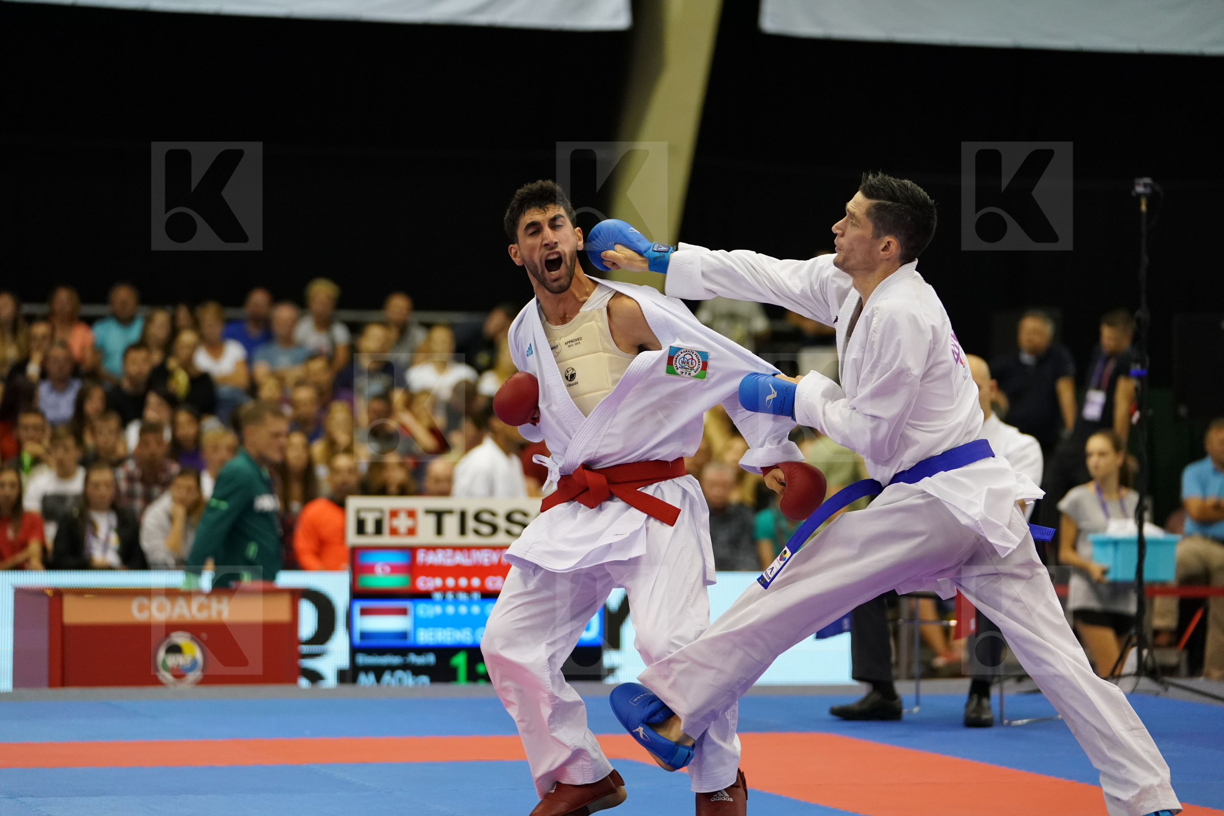 Azerbaijan Berens Geoffrey Farzaliyev Firdosi Male Kumite -60kg Netherlands